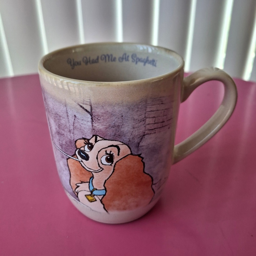 Disney Lady and the Tramp You Had Me At Spaghetti Stoneware Mug 17 oz